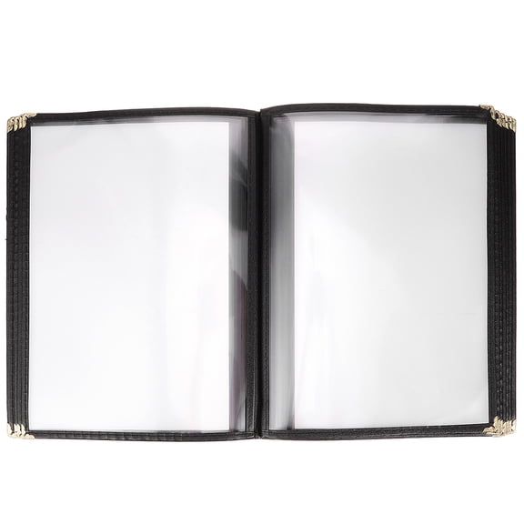 LOLIPPYY Transparent PVC Menu Holder for Restaurants Featuring Durable Water Resistant Cover