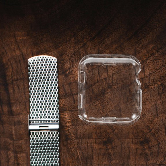 LOLIPPYY Transparent Watch Screen Protector Case with PU Material for Lasting Watch Safety