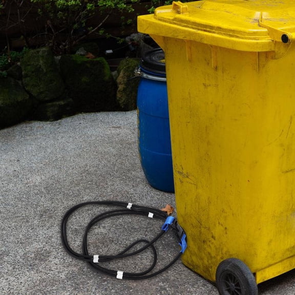 LOLIPPYY Trash for Bears Trash Can Lock Black Elastic Rope for Outdoor Use 1 Set