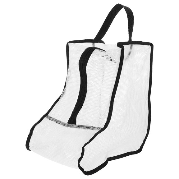 LOLIPPYY Travel Boot Bag Shoe Organizer Bag Black PVC Moistureproof 1Pack