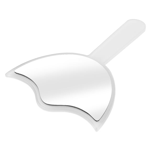LOLIPPYY Lash Tech Handheld Mirror, White, Clear Reflection, Precision Eyelash Tool