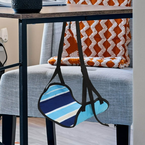 LOLIPPYY Travel Foot Rest Hammock with Adjustable Rope for Office Outdoor and Airplane Use in Assorted Colors