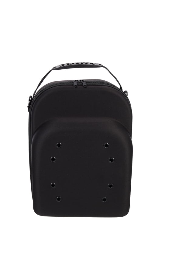 Travel Hat Case Black Eva Hard Shell Smooth Zipper Handle for Baseball Caps Storage