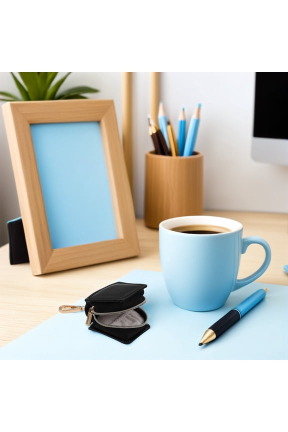 Travel Jewelry Organizer in Black with Keychain Compact Portable Case for Accessories