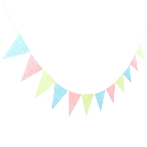 LOLIPPYY Triangle Banner Garland for Birthday Wedding and Theme Party Decor