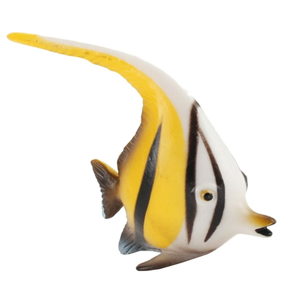 LOLIPPYY Tropical Fish Decoration Plastic Angelfish Model for Aquarium Landscaping Decor