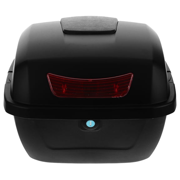 LOLIPPYY Trunk Storage Box Motorcycle Tool Box Black ABS for Moped 1Pack