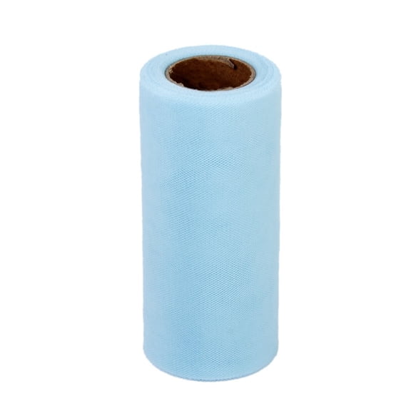 LOLIPPYY Tulle Ribbon Rolls Sewing Material for Wedding Ceremony Decorative Tulle Sky Blue 1Set