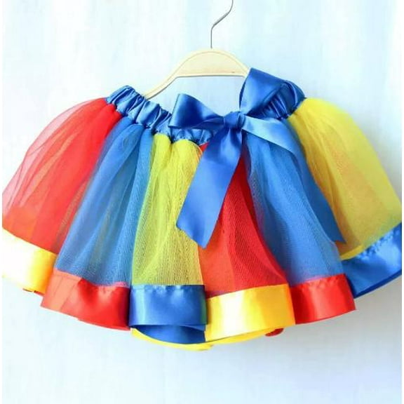 LOLIPPYY Tutu For Girls: Kids Rainbow Layered Tutu Skirt - Rainbow Tulle Skirt For Girls' Dance Performances Holiday Parties And Dress-Up
