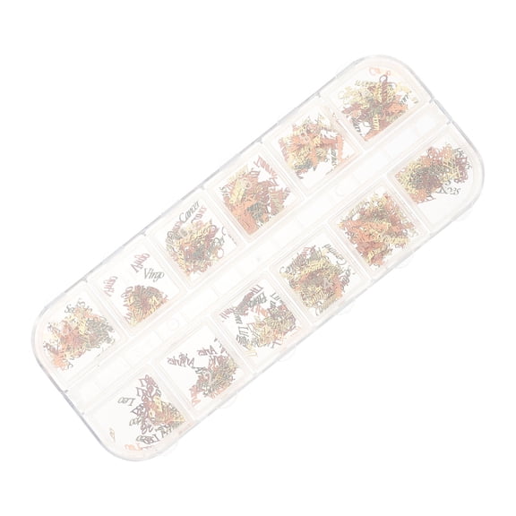 LOLIPPYY Nail Art Charm Assorted Color Zodiac Copper DIY Manicure Adornment