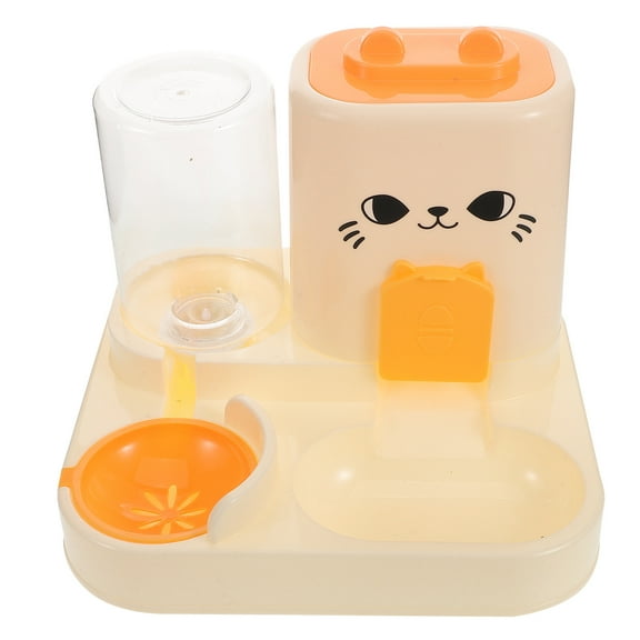 LOLIPPYY Two in One Automatic Pet Feeder and Water Bowl for Indoor Cats and Small Dogs