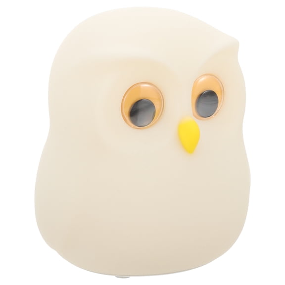 LOLIPPYY USB Powered Owl LED Night Light with Color Changing White Silicone Design for Bedroom Desk Lamp