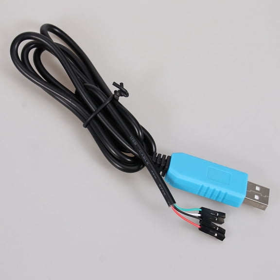 LOLIPPYY USB to TTL Cable USB to TTL Serial Cable Black Plastic for Development 1Set