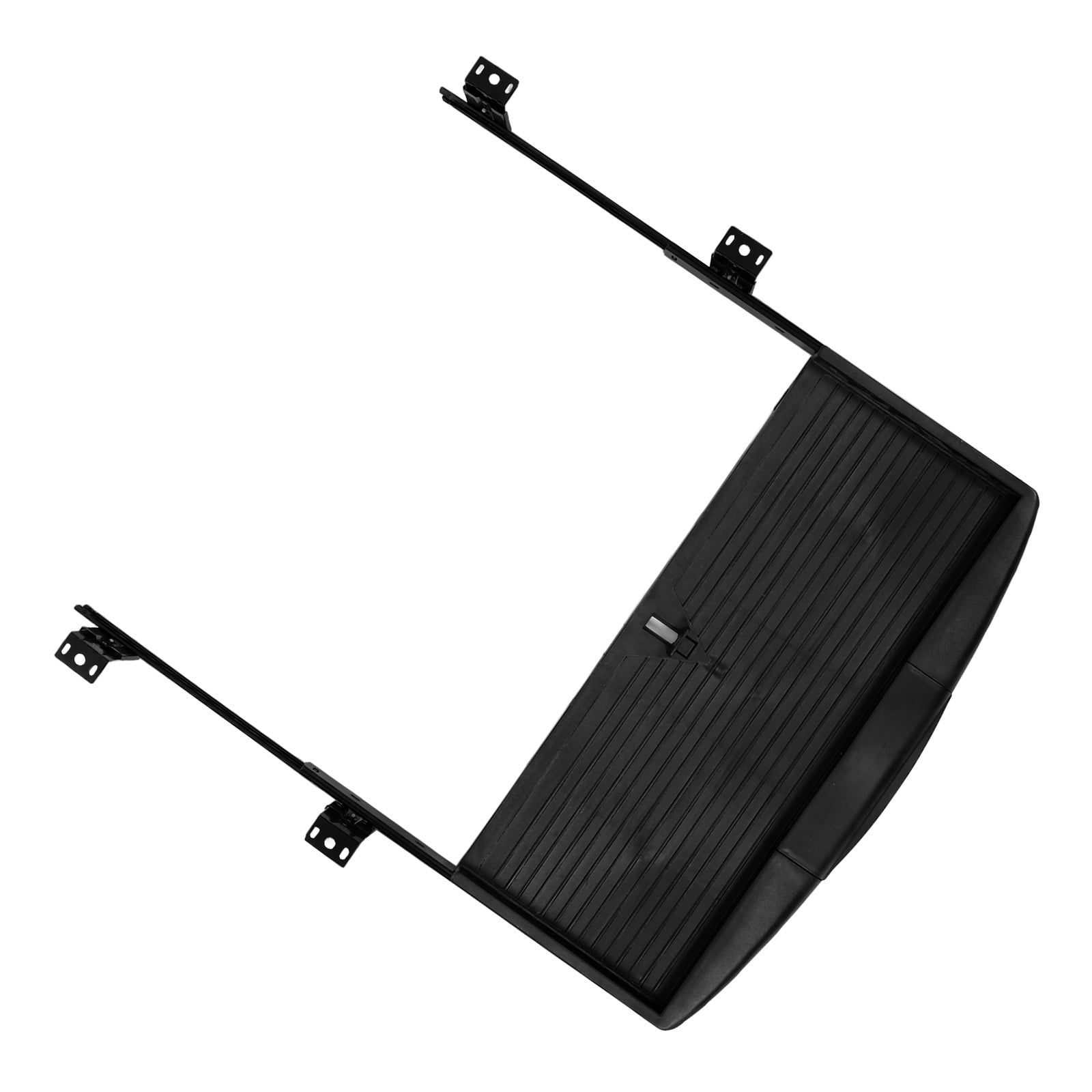 LOLIPPYY Black Under Desk Keyboard Tray with Slide Out Drawer for Keyboard and Mouse Storage