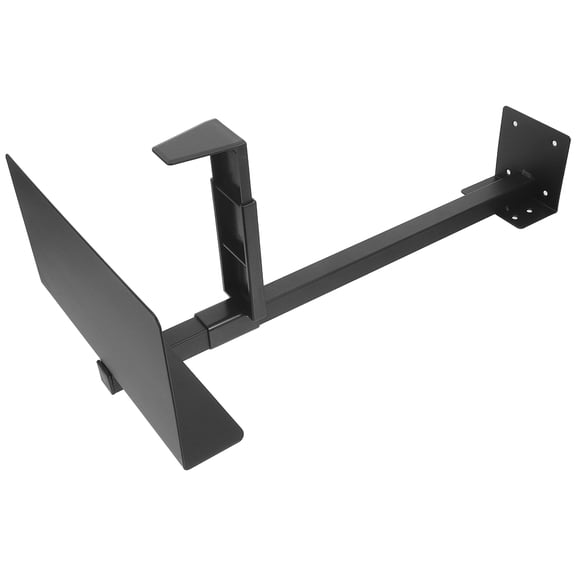 LOLIPPYY Under Desk Metal CPU Holder Stand Black for Office Desktop Computer Tower Mount Bracket with Enhanced Cooling