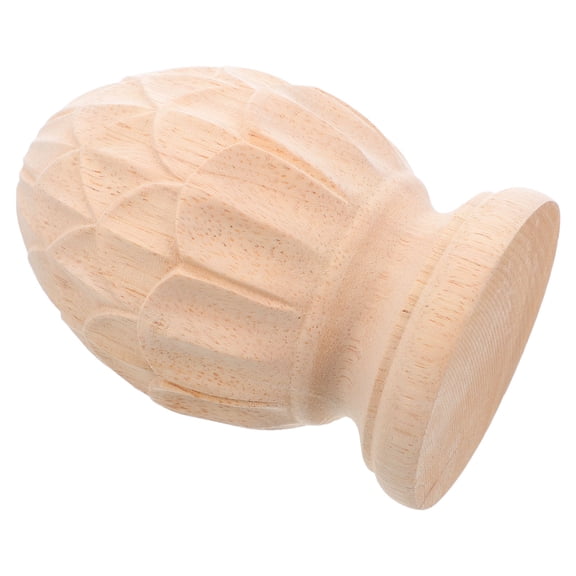 LOLIPPYY Unfinished Wood Finial for Furniture Decoration, Home Improvement Accessory, 1 Pack, Craft
