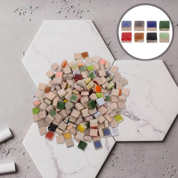 LOLIPPYY Unique Design Ceramic Tiles for Mosaics and DIY Projects in Multi Color for Decoration