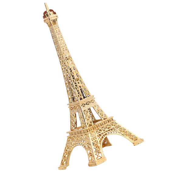 LOLIPPYY Unique Golden Eiffel Tower Model Metal Ornament for Elegant Home Table Decor