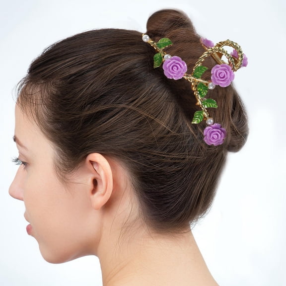 LOLIPPYY Unique Hair Clamp Hair Clips for Styling Shark Clip Shape Metal 1Set