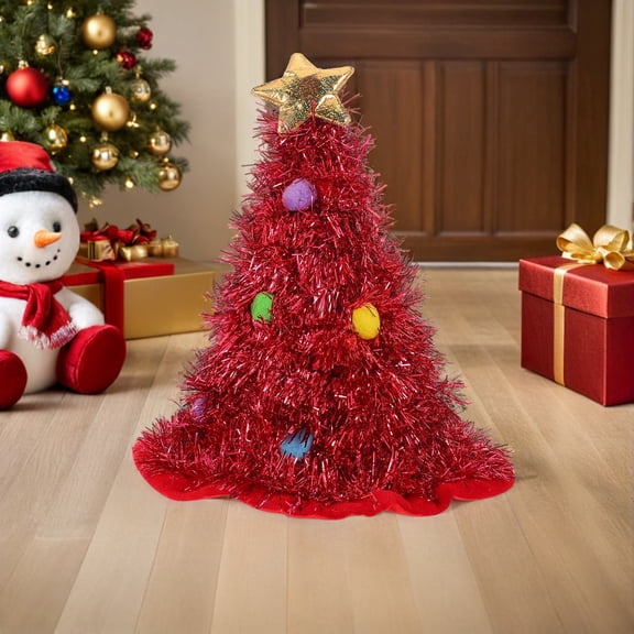 LOLIPPYY Unique Large Christmas Tree Hat Sequin Decorated Holiday Costume Accessory for Parties