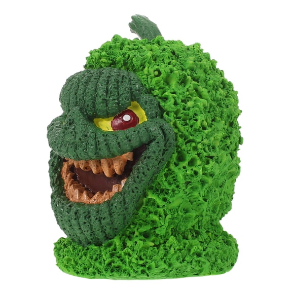 LOLIPPYY Unique Resin Pumpkin Statue Green Figurine for Haunted House Decor