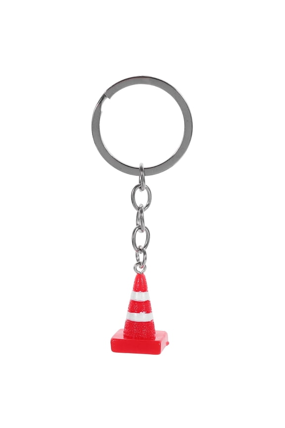 Multi-Color Traffic Cone Keychain, and Stylish Key for Small Purses and Backpacks