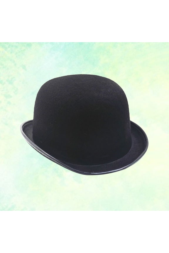 Unisex Black Gentleman Hat Wide Brim Felt Cap Soft Sweat Proof Fashion British Hat