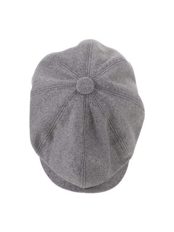 Unisex Dark Grey Flat Brim Beret Hat Breathable Comfortable Fit for Everyday Casual Wear