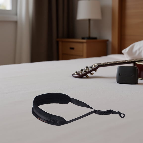 LOLIPPYY Universal Black Saxophone Belt with Widened Padding and Strong Durable Stitching