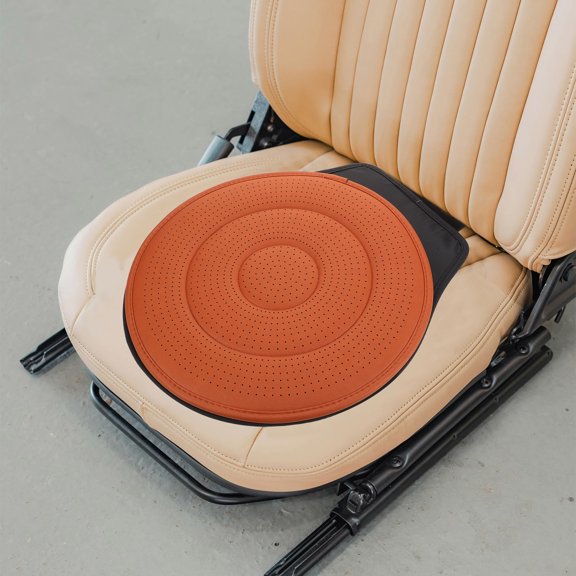 LOLIPPYY Universal Brown Car Seat Cushion Pad, Thick Shock Absorbing Auto Seat Mat for Driver Comfort, Car Truck SUV Van