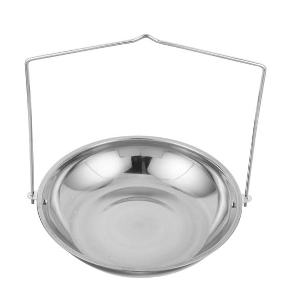 LOLIPPYY Universal Hanging Kitchen Scale Pan with Plated Finish and Chain for Accurate Cargo and Food Weight Measurement