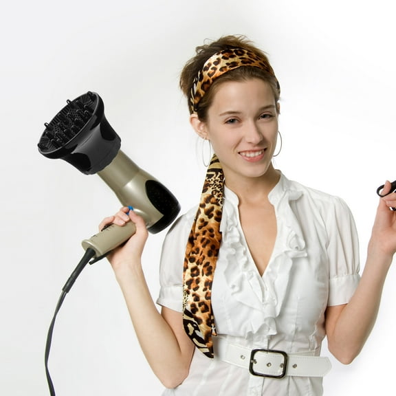 LOLIPPYY Large Black Universal Hair Dryer Diffuser Attachment for Curling and Even Drying Hair