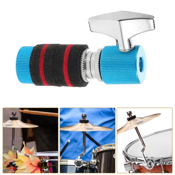 LOLIPPYY Universal Hi Hat Clutch for Drum Sets Blue Metal Construction with Felt for Precision