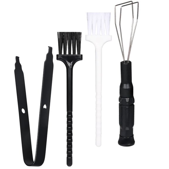 LOLIPPYY Universal Keycap Puller and Dust Brush Black for Mechanical Keyboards