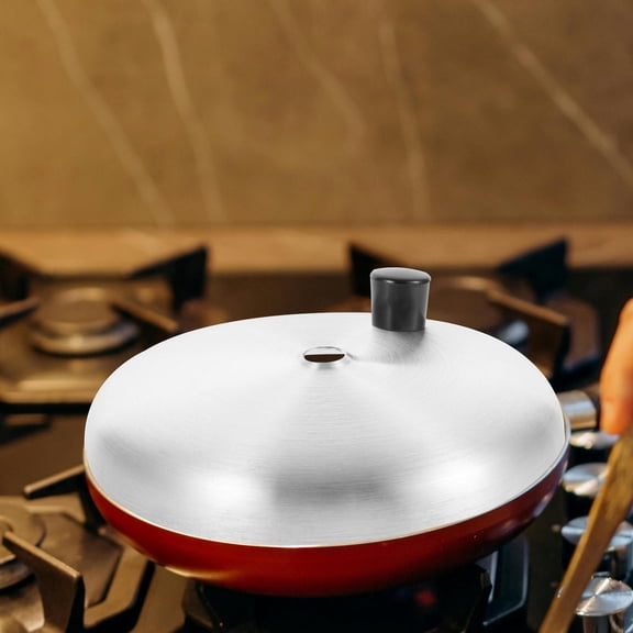 LOLIPPYY Universal Lid for Pans Stainless Steel Metal Cover for Family Use 1Set