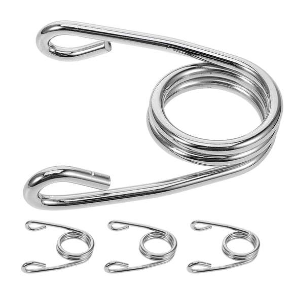 LOLIPPYY Universal Mini Bike Seat Springs Kit Iron Shock Absorbing Motorcycle Modification Accessories Silver 4pcs