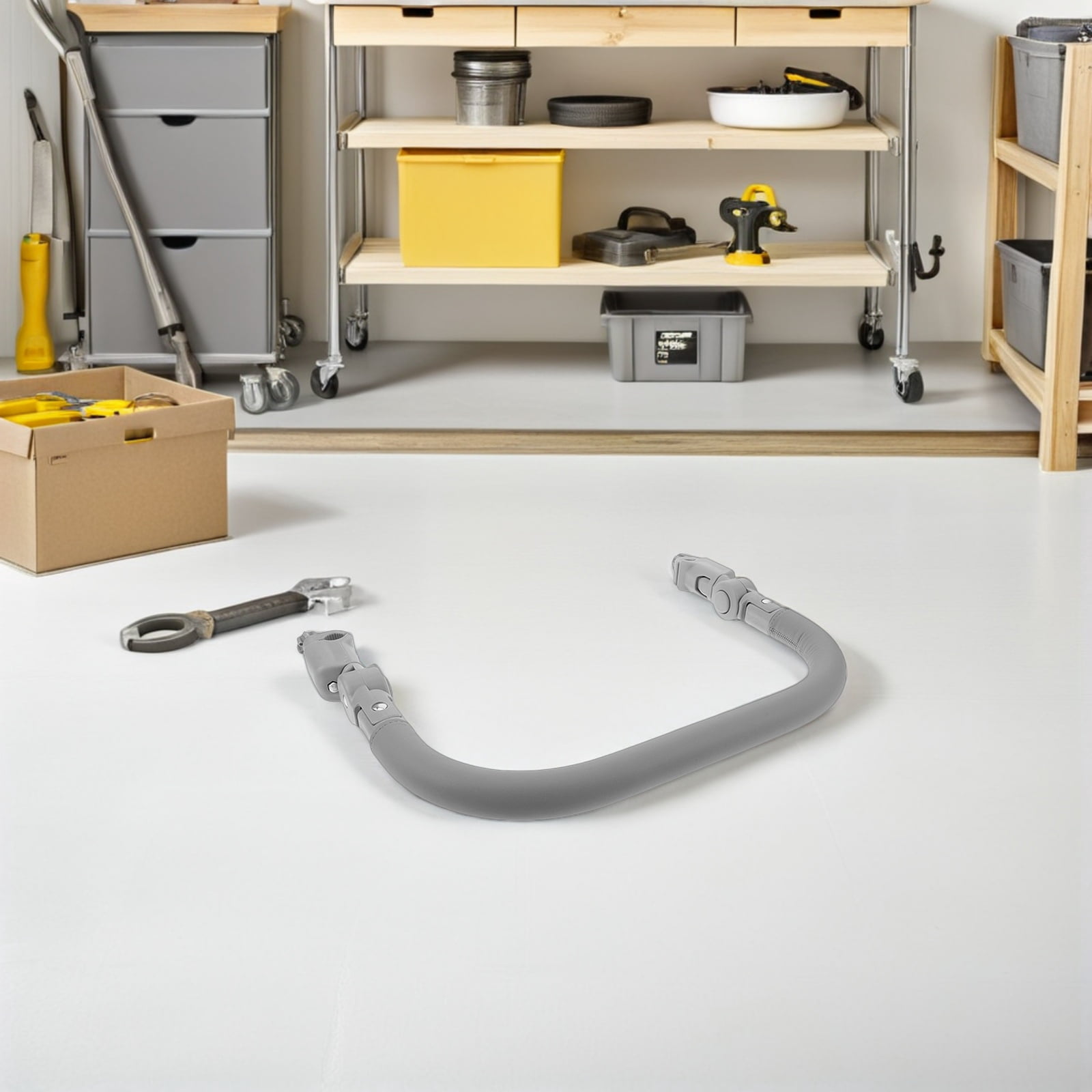 LOLIPPYY Universal Pram Handle Grey with Adjustable Angle and Weather ...