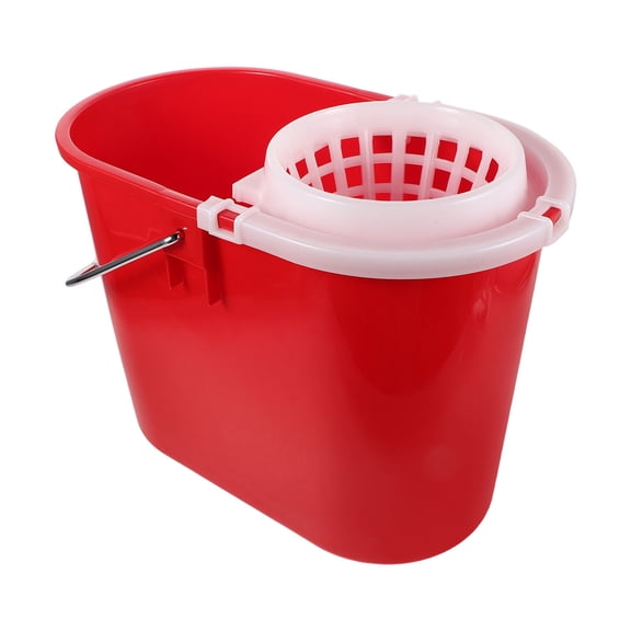 LOLIPPYY Universal Red Plastic Mop Bucket Attachment for Commercial and Household Cleaning, and Easy to Use