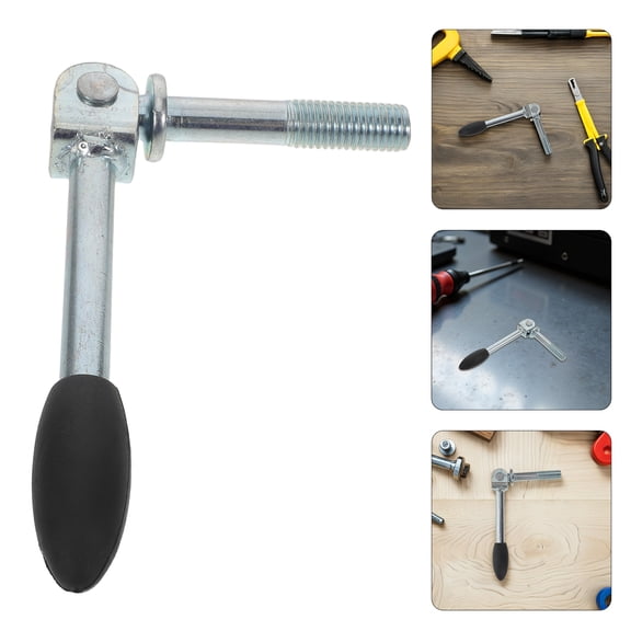 LOLIPPYY Universal Trailer Jack Handle Replacement Featuring Metal Clamp for Easy Maintenance