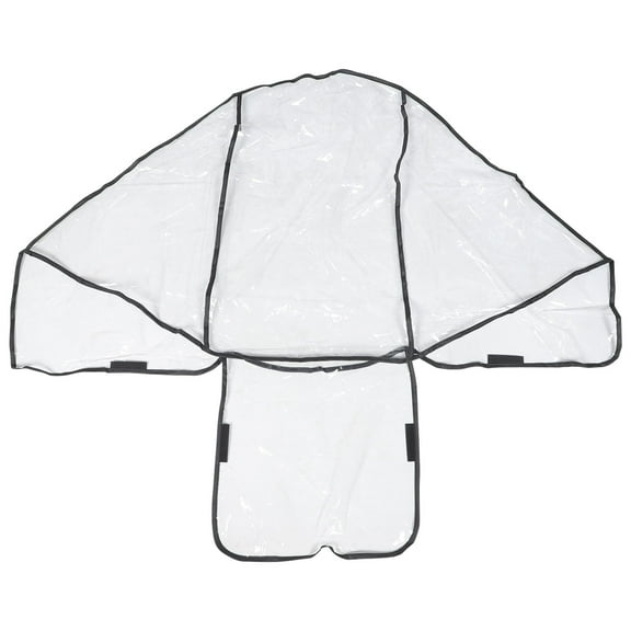 LOLIPPYY Universal Double Stroller Rain Cover, PVC Protective Cover for All Weather, 1 Set