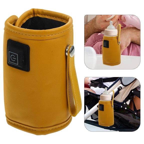 LOLIPPYY Portable Universal USB Bottle Warmer Sleeve for with Constant Temperature Control, Yellow