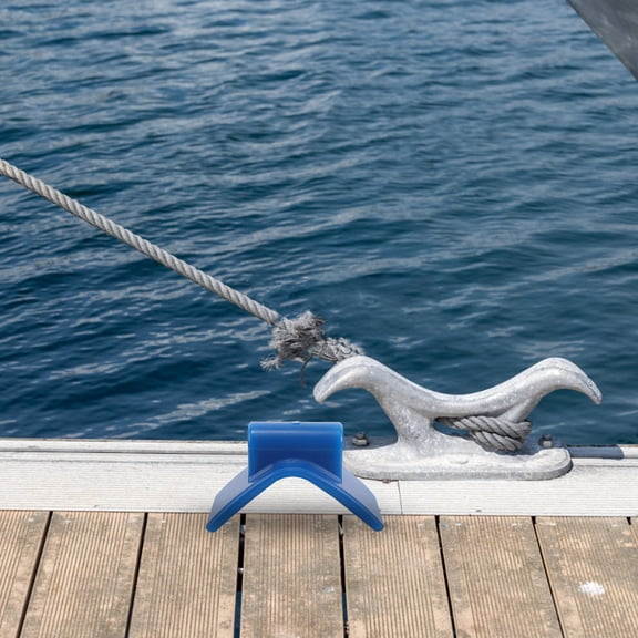 LOLIPPYY V Shape Boat Trailer Bow Stop Block with Roller Guide Blue Heavy Duty Marine Trailer Parts for Stable Loading