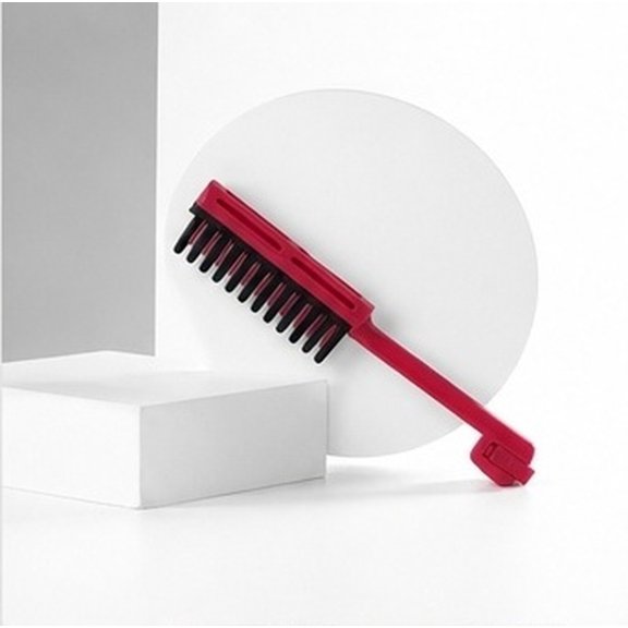 LOLIPPYY V Shaped Folding Hair Comb Red ABS Material Easy Hair Combing and Styling Tool