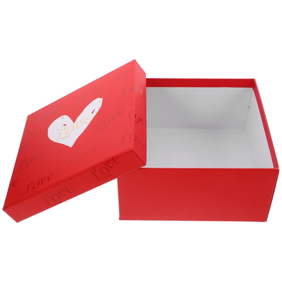 LOLIPPYY Valentines Day Red Paper Candy Box Packaging Storage for 1 Piece Wedding Favor Box