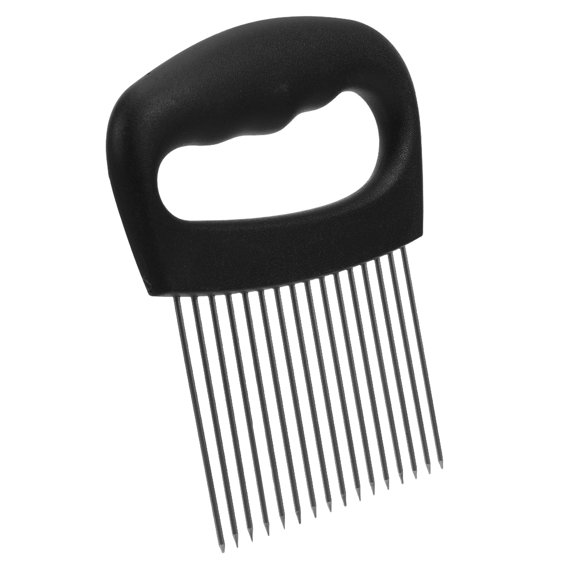 LOLIPPYY Vegetable Chopper Assistant Tool Stainless Steel Onion Slicer Holder for Kitchen Use