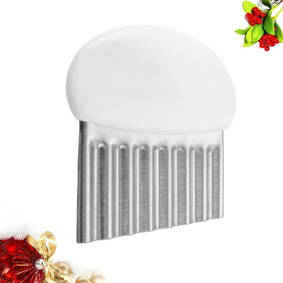 LOLIPPYY Vegetable Shredder Wave Slicer Stainless Steel for Home Cooks 1Pack