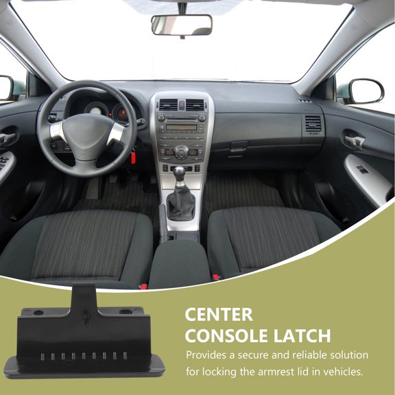 LOLIPPYY Vehicle Armrest Black ABS Material with Easy Install Center Console Handle