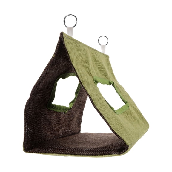 LOLIPPYY Ventilated Triangular Bird Nest for Parakeets and Parrots with Washable Soft Material