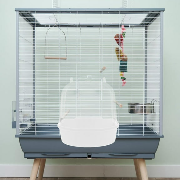 LOLIPPYY Multi-Use Bird Bath and Water Bowl for Cage Parakeets and Parrots, Comfortable and Bathing Accessory