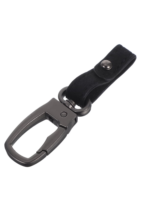 Versatile Black Metal Key Holder Belt Clip Fits Waistbelts Backpacks for Key Security